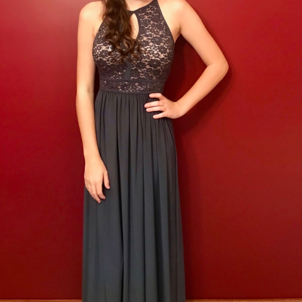 Morgan & Co. Jewel Bodice Long Dress